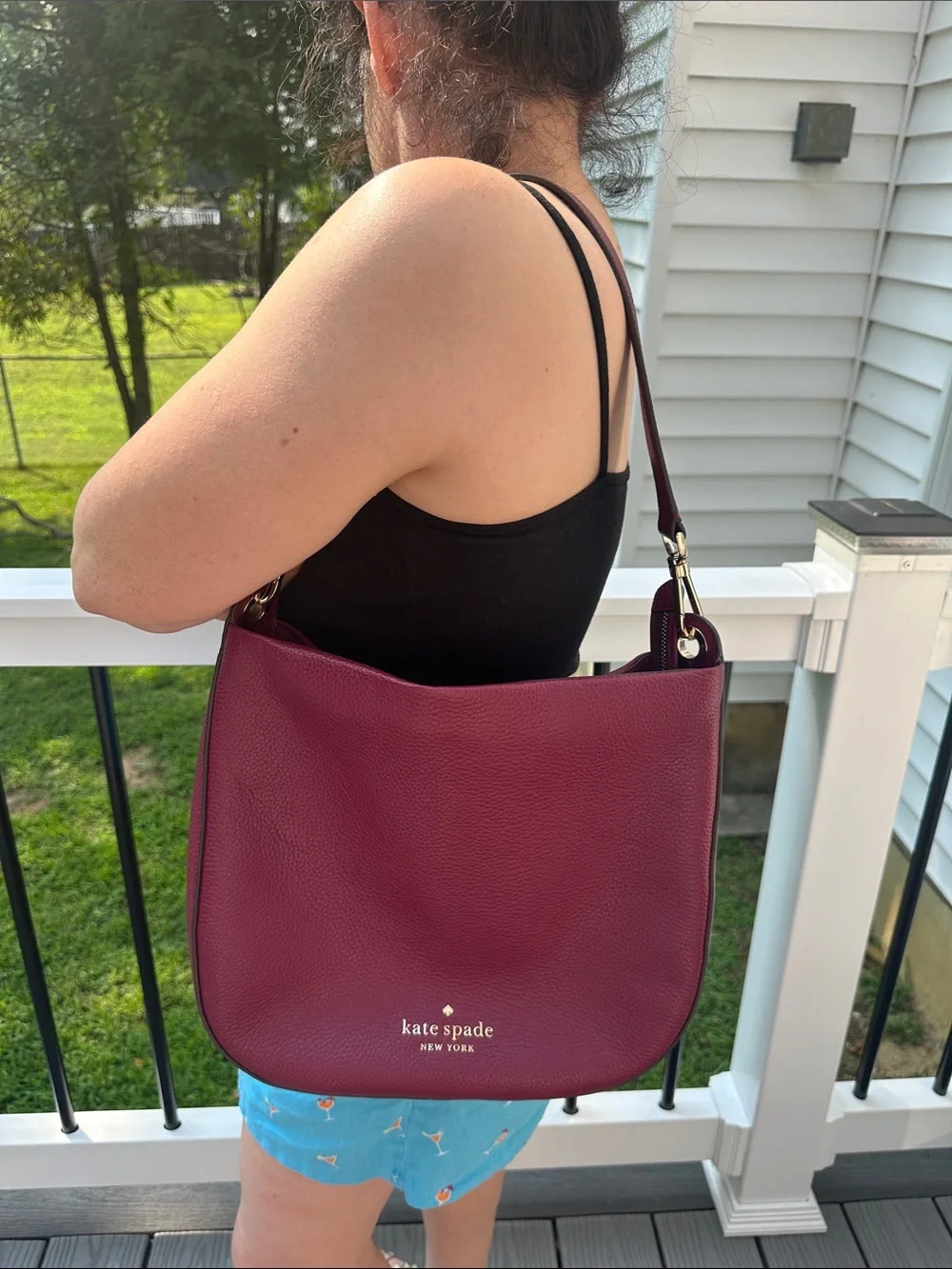 Kate Spade Lexy Shoulder Leather Large Hobo K4659